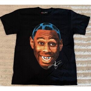 Headgear Classics Tyler the Creator Inspired Face Graphic T-Shirt Black L NWT